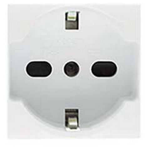 3PZ PRESA SICUREZZA SCHUKO TRIVALENTE "AQUA" 2 POLI+TERRA 10/16 SCHUKO
