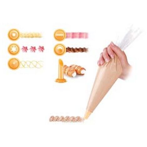 3PZ SAC A POCHE MONOUSO CM.30 CON 6 BECCUCCI "DELICIA" PZ.10 - cm.30 pz.10