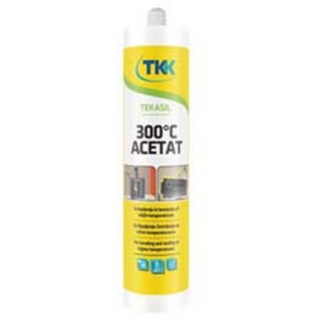 3PZ SILICONE ALTE TEMPERATURE TEKASIL ACETAT 300C  - ml.300 rosso