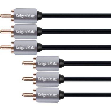 3RCA-3RCA CINCH-Kabel 1,8 m Kruger&Matz