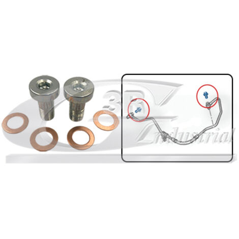 3RG 19000 KIT TORNILLOS BANJO TURBO (6PCS)