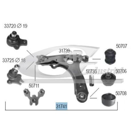 3RG 31741 BRAZO SUSPENSIÓN DELANTERO IZQUIERDO