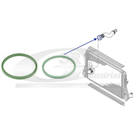 3RG 36708 KIT JUNTAS TUBO REFRIGERADOR (2 PCS)