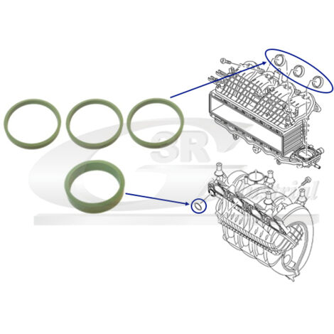 3RG 36711 KIT JUNTAS COLECTOR ADMISIÃƒâ€œN (4PCS)