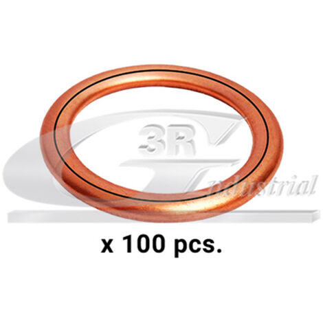 3RG 80020100 JUNTAS TAPÓN CÃÂRTER METALOPLÃÂSTICO (PACK 100 PCS)