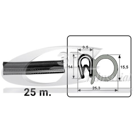 3RG 80068 JUNTA PUERTA (ROLLO 25m)