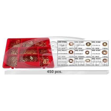 3RG 96007 CAJA ARANDELAS INYECTORES (450 PCS)