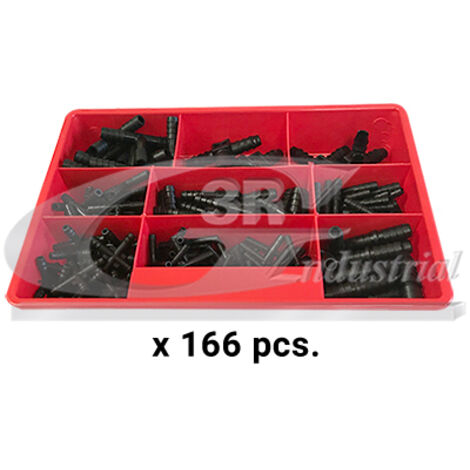 3RG 96013 CAJA CONECTORES TUBOS LIMPIAPARABRISAS (166 PCS)