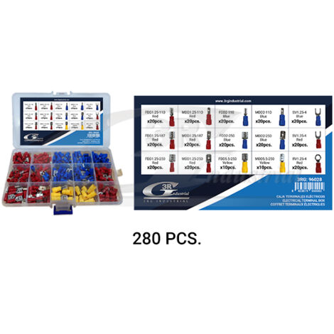 3RG 96028 CAJA TERMINALES ELÃƒâ€°CTRICOS (280 PCS)