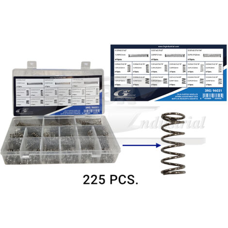 3RG 96031 CAJA SURTIDO MUELLES (225 PCS)
