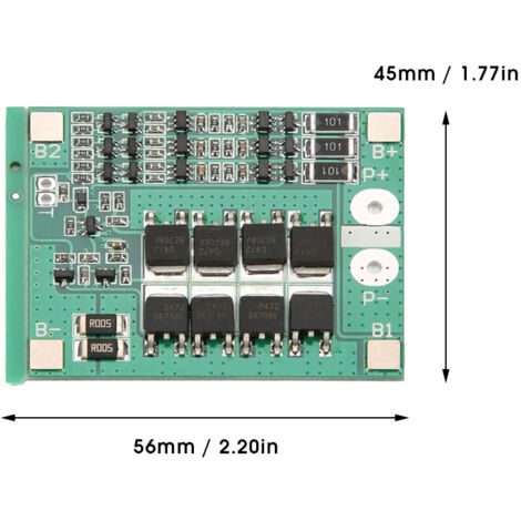 3S 12V 25A BMS-Schutzplatine für Lithium-Ionen-Akkus mit Balancerschaltung