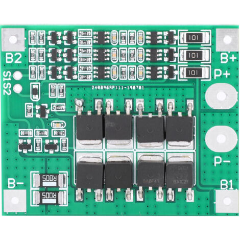 3S 12V 25A BMS-Sicherheitsplatine für 18650 Lithium-Ionen-Akkus – Schutz vor Überladung und Tiefentladung