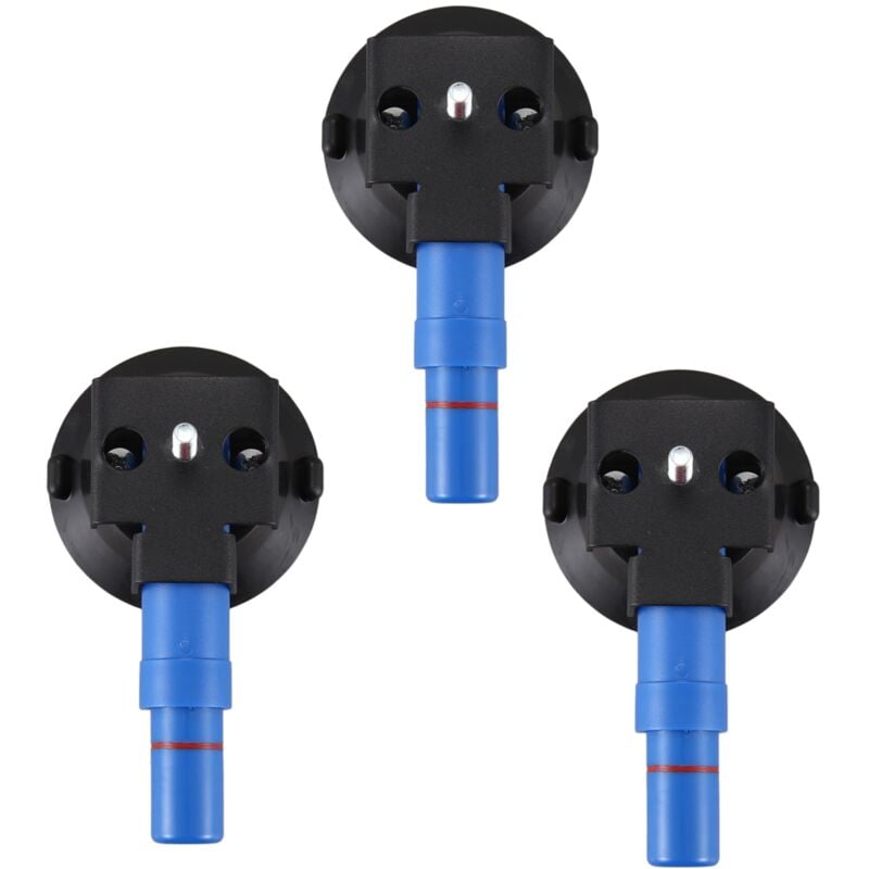Image of 3Stck 3 Konkaver Vakuum Becher 75 mm Hoch Leistungs Hand Pumpen Saug Napf mit M6 Gewinde Bolzen