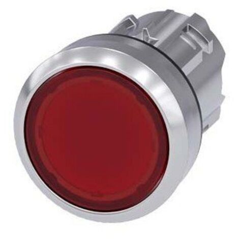 3SU1051-0AB20-0AA0 PULSADOR RASANTE METAL LUMINOSO ROJO