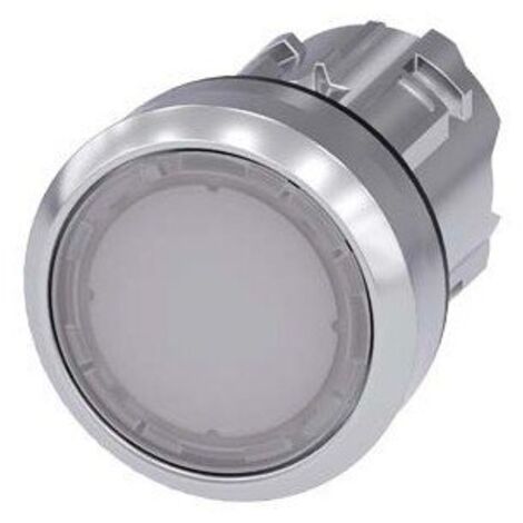3SU1051-0AB60-0AA0 PULSADOR RASANTE METAL LUMINOSO BLANCO