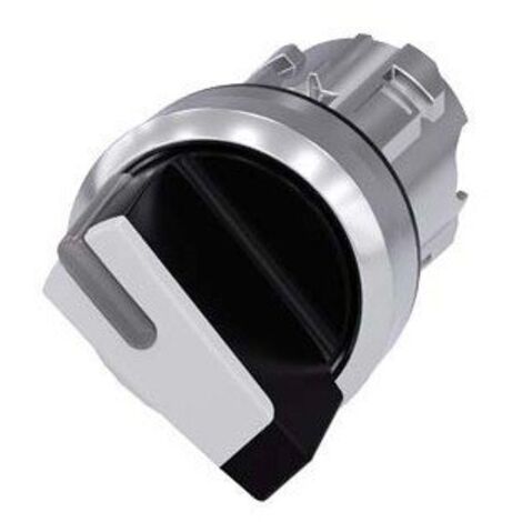3SU1052-2BF60-0AA0 SELECTOR 2P METAL MANETA CORTA BLCO