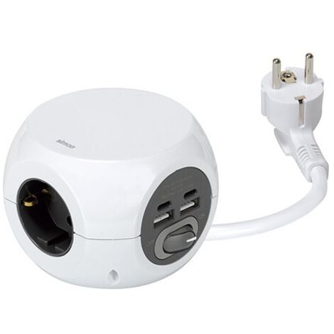 3T COMBIBALL MULTIPRISE 2USB A + 2 USB C