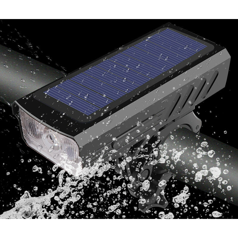 3T6 Fari per bici a ricarica solare con clacson