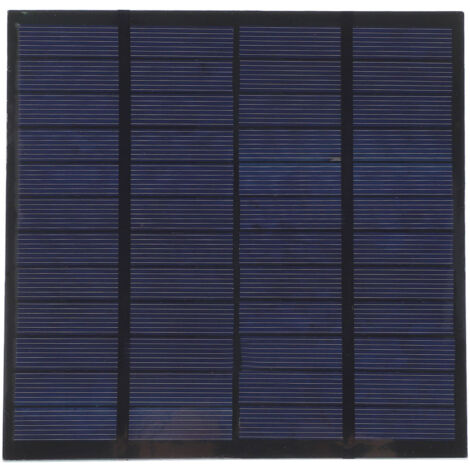 3W 12V Tragbares Solarpanel für Outdoor und Reisen - 145x145mm Polysiliziumzellen - Ideal für DIY-Projekte