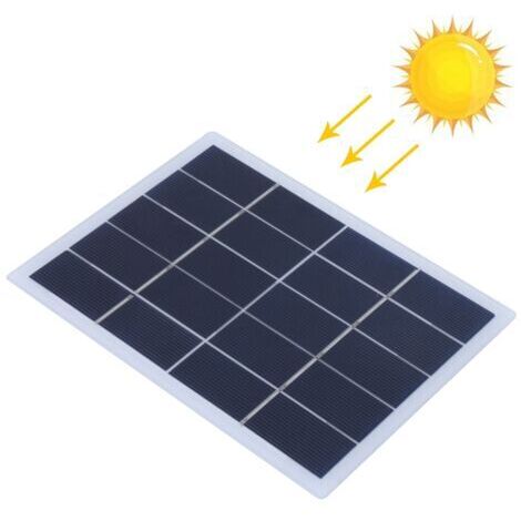 3W 5V Panneau Solaire Silicium Polycristallin Solaire Stratifié DIY DC Sortie Chargeur Batterie