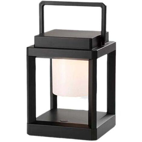 3W Lampe de Table LED Rechargeable Solaire 3 Niveaux de Luminosité Contrôle Tactile Lampes de Chevet étanche Lanterne Solaire Extérieur Pour Terrasse Camping Lecture [Classe énergétique A]