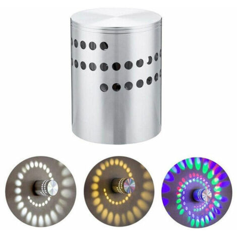 3W LED Plafonnier Coloré RVB Spirale Trou Applique Murale LED Luminaire Éclairage Moderne Créatif Intéri Mur Décor Lumière Allée Chambre Vestibule Foyer Café