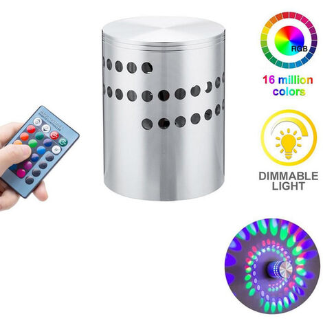 3W RGB LED Wandleuchte Spiralbeleuchtung Korridorlampe Schlafzimmer Innenlampe