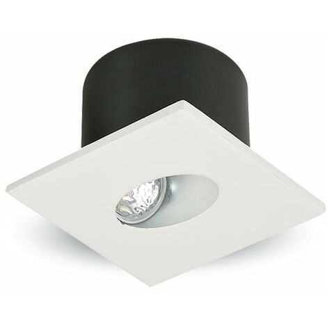 3W SPOT LED LUCE SCALE QUADRATO CORPO BIANCO BIANCO NATURALE 4000K                                       - Luce NATURALE