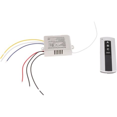 3WayON/OFF 220V-240V Luz Digital Inalámbrico Interruptor De Pared Control Remoto