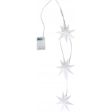 3x 3D LED-Sternen-Weihnachtsbaumbeleuchtung (batteriebetrieben)