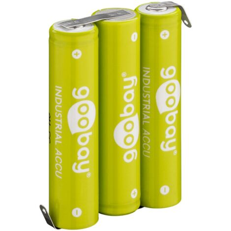 3x AAA (Micro) Akku - 800 mAh, Lötfahne (Z), LSD-NiMH Akku (Ready-to-Use), 3,6 V.