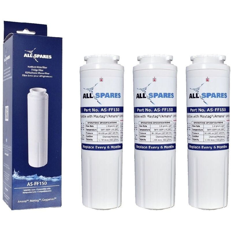 3x Allspares Filtre à charbon pour Amana UKF8001