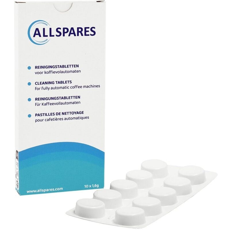 Allspares - 3x Pastilles nettoyantes universelles (10pcs pour 3 mois) pour machine à café.