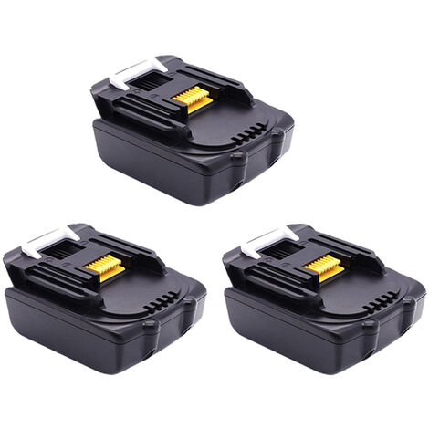 3X Batterie de remplacement 14,4V 1,5Ah pour Makita BL1430 BL1415 BL1440 BL1415N 196875-4 194558-0 195444-8 196388-5