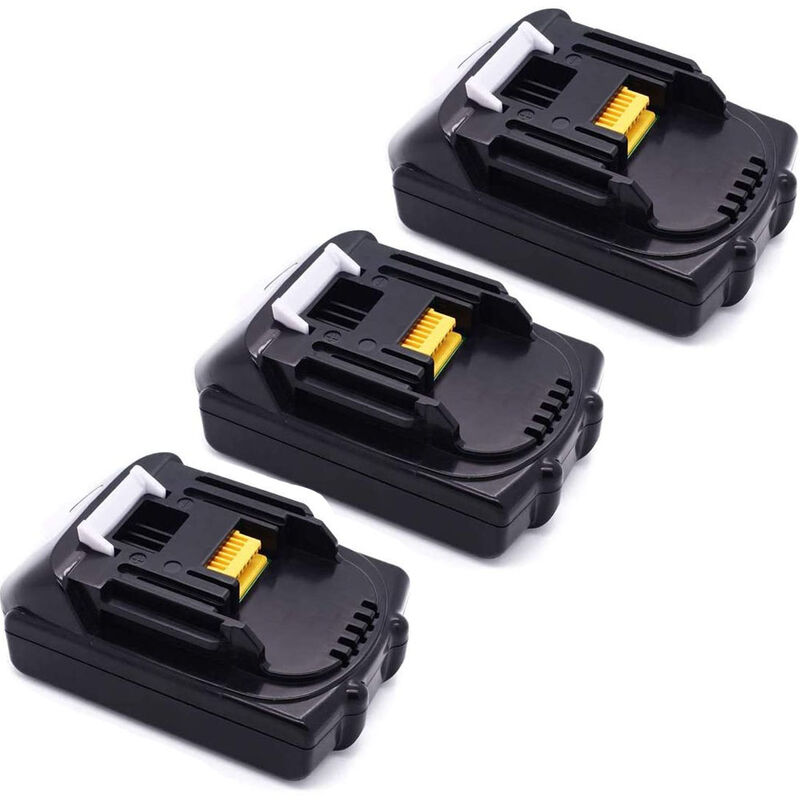 Powerwings - 3X Batterie pour Makita Batterie BL1815 BL1815N 196235-0 194205-3 194309-1 194513-2 LXT400 194204-5 195445-6 196672-8 BMR100 DMR102