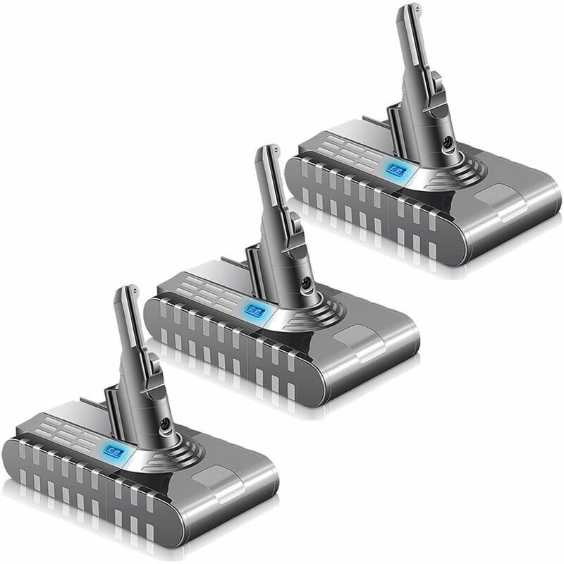 Powerwings - 3X Batterie V8 pour Dyson Batterie Dyson 21,6V 4000mAh Dyson V8 Vacuum Cleaner 21.6 v V8 Battery pour Dyson V8 Absolute / V8 AnimalV8