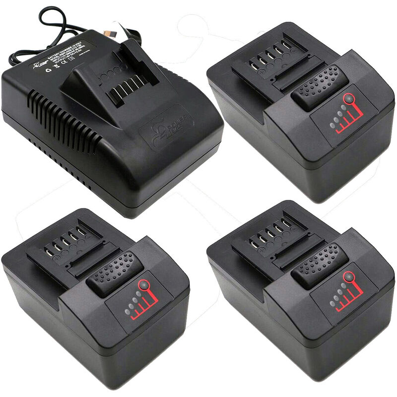 3X Battery CTB8185 & Charger CTC720 for Snap-On Battery CT8850 CTB7185 CTB8187 CT7850 CDR7850H CTL7850 18V 4000mAh Lithium led