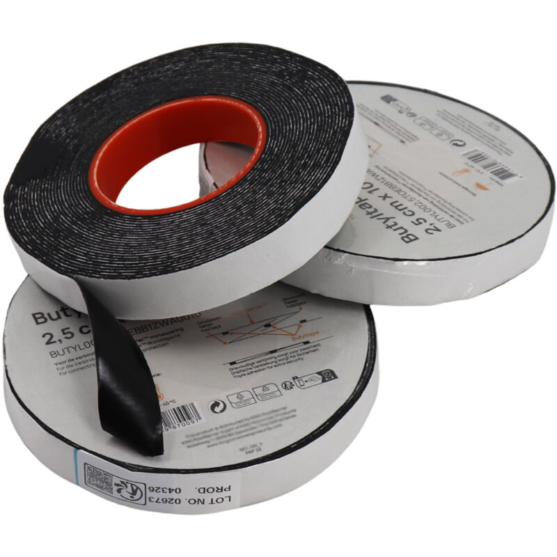 3x Butyl Tape 10m x 2,5cm – Doppelseitiges Klebeband für Wurzelsperre 420g mit hoher Klebkraft & starker Haftung
