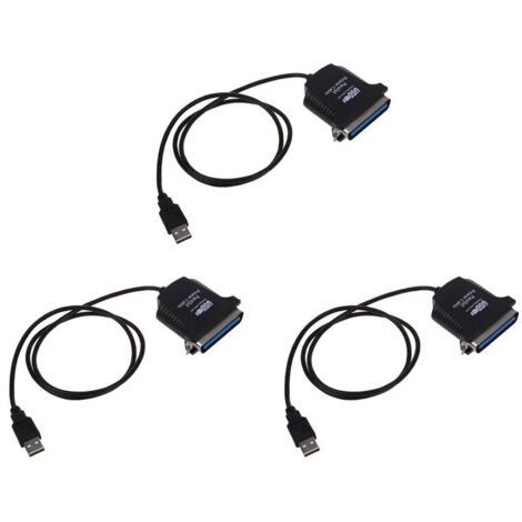 3X cable adaptador USB A paralelo Centronics 36 pines para impresora