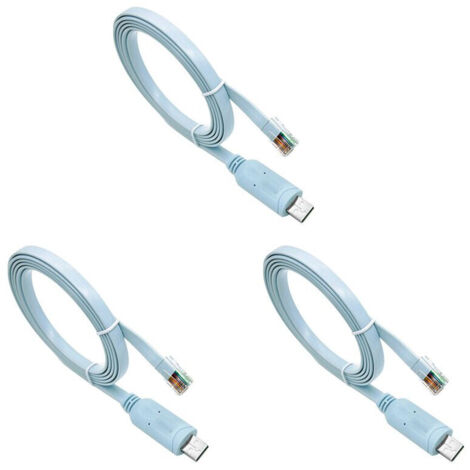3X Cable de Console USB RJ45 6 Pieds FTDI Windows 8, 7, Vista, , Linux RS232