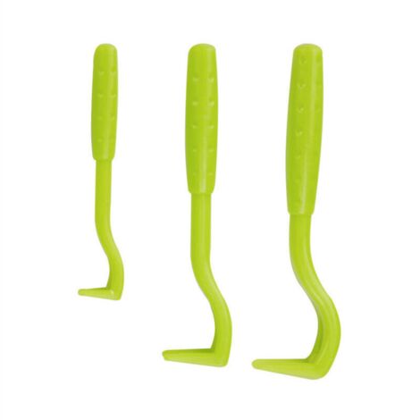 3X Crochets enlever de tiques - Pince à tiques pour Chiens, Chats, Cheval, Humain et Autres Animaux （vert）