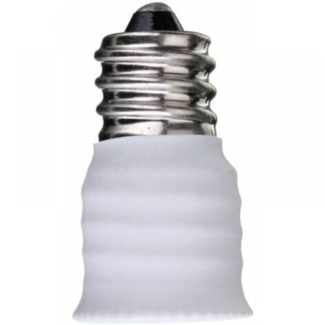 3x E12 auf E14 Adapter LED Lampenadapter Weiß Adapter