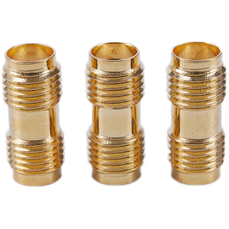 Image of Tlily - 3X Gold RF-Stecker SMA-Buchse auf für FunkgeräT sma-f Antennenadapter