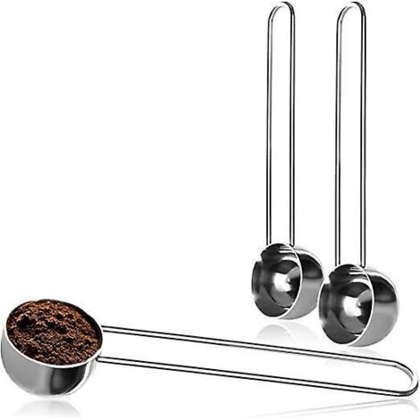 3x Kaffeelöffel aus Edelstahl – Messlöffel für Tee, Kaffee, Cappuccino, Kakao und Espresso