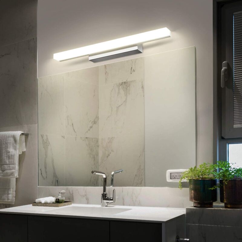 

3x Lampara de Espejo Baño,Aplique Espejo Baño,Aluminio Lámpara Armario LED,Luz de Pared, Lámpara Impermeable de Espejo 30/40/60cm