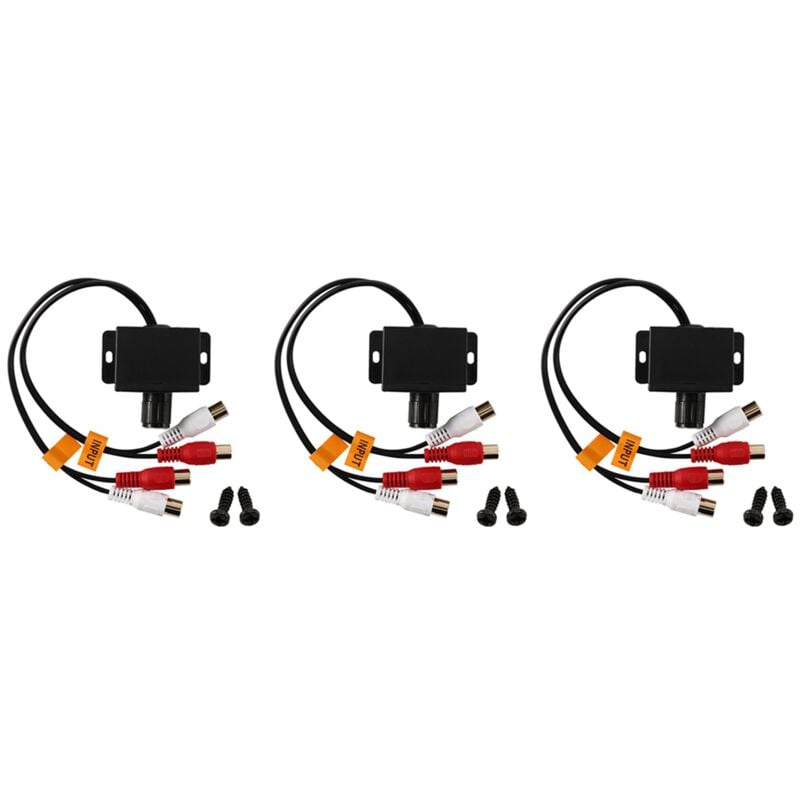 Image of 3X Lautstärkeregler - Auto Haus Audio Verstärker Bass Gain Level Lautstärkeregler Lc-1 Schwarz