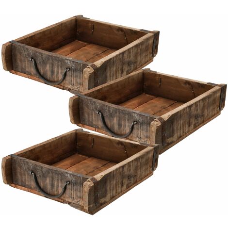 3x Novaliv Aufbewahrungsbox  Alte Ziegelform