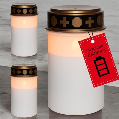 3x Novaliv LED Kerze