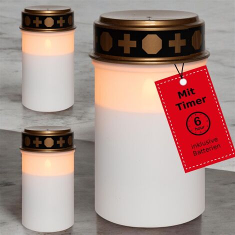 3x Novaliv LED Kerze