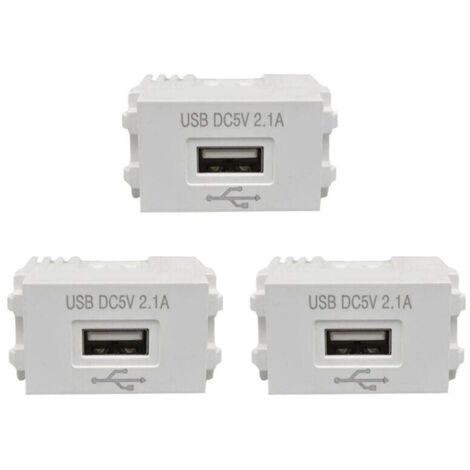 3X Panneau de Chargement pour TéLéPhone Portable Module D'Alimentation USB Prise 220 V Transformateur 5 V 2,1 une Adaptateur de Commutation de Prise